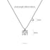Solid 925 Sterling Silver Initial Crystal Personalised Alphabet Letter Necklace Silver